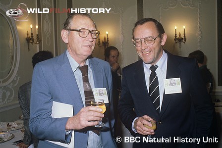 Colin Willock (left) and Mike Hay at Wildscreen 1982