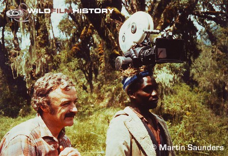 Martin Saunders and guide filming for Life on Earth