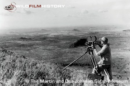 Martin Johnson filming in the Kaisoot Desert