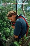 Richard Kirby filming high in the rainforest for The Private Life of Plants