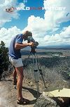 Sean Morris filming at Tsavo, Kenya