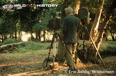 Eric Ashby filming badgers