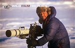 Doug Allan filming in the Canadian Arctic