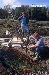 Alastair MacEwen and Rodger Jackman filming tide pools for At the Edge of the Sea