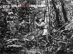 Charles Lagus filming in forest for Zoo Quest to Guiana