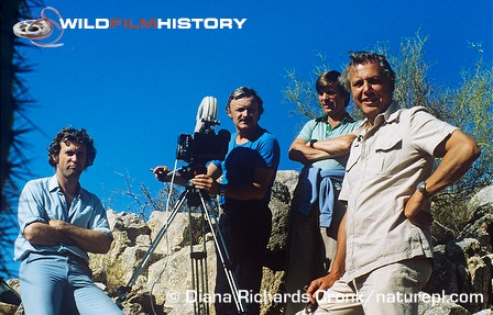 Some of the production team for The Living Planet