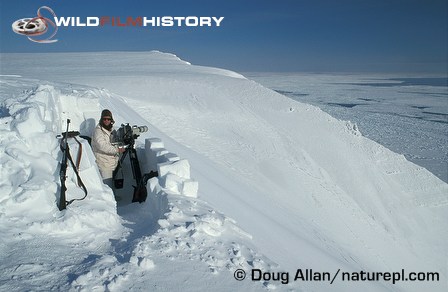 Cameraman Doug Allan on location in Norway to film polar bears