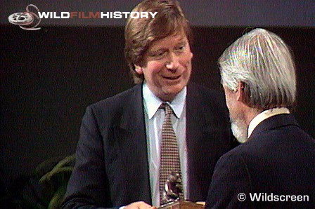 Graham Creelman collects an Award, 1990