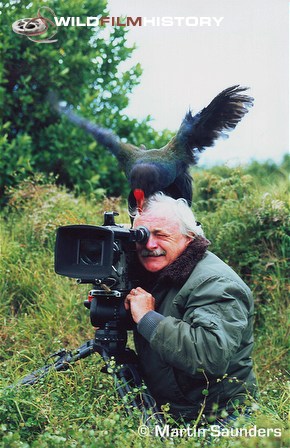 Martin Saunders filming for The Life of Birds