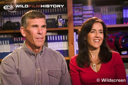 Howard and Michele Hall being interviewed for WildFilmHistory