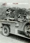 Martin and Osa Johnson in a customised camera car used during the filming of Simba