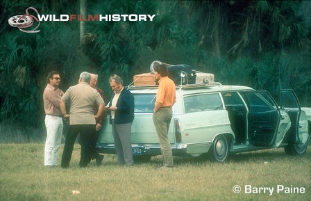 Camera crew and Tony Soper filming in Florida