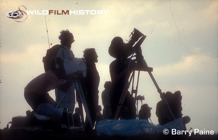 Camera crew filming launch