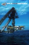 Submersible being lowered into the sea for filming of The Blue Planet