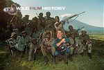 Bruce Davidson with armed escort for protection while filming for Mountain Gorilla: A Shattered Kingdom