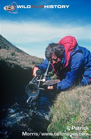 Alistair MacEwen filming upland stream on Mount Kenya