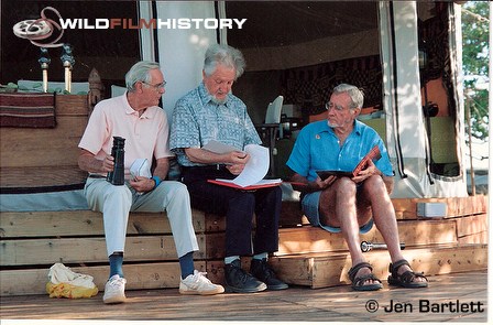 Bob Campbell with Des Bartlett and Alan Root, 2006