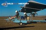 Des and Jen Bartlett in their light aircraft, used for filming